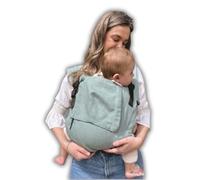 Amarsupiel - Mochila Porteo Bebe Evolutiva y Ergonomica - Cómoda y Fácil de Ajustar a la Espalda - Portabebes Recien Nacido de Algodón - Orgánico & Transpirable (Mint Liso)