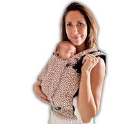 Amarsupiel - Mochila Porteo Bebe Evolutiva y Ergonomica - Cómoda y Fácil de Ajustar a la Espalda - Portabebes Recien Nacido de Algodón - Orgánico & Transpirable (Leopardo Rosa)