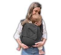 Amarsupiel - Mochila Porteo Bebe Evolutiva y Ergonomica - Cómoda y Fácil de Ajustar a la Espalda - Portabebes Recien Nacido de Algodón - Orgánico & Transpirable (Gris/Liso)