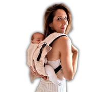 Amarsupiel - Mochila Porteo Bebe Evolutiva y Ergonomica - Cómoda y Fácil de Ajustar a la Espalda - Portabebes Recien Nacido de Algodón - Orgánico & Transpirable (Leopardo Pastel)