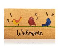 AMARU DOOR MATS - Felpudo Original Entrada Casa, Coco, Pájaros C, 70x40cm