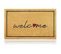 AMARU DOOR MATS - Felpudo Original Entrada Casa, Coco, Welcome, 70x40cm