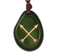 Amarumi Colgante hecho a mano de nuez de tagua - Símbolo de alegría de vivir, armonía y conexión con la naturaleza | Joyería india, Größenverstellbar, Madera, 0