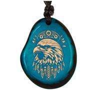 Amarumi Colgante hecho a mano de nuez de Taguán, símbolo de alegría de vivir, armonía y conexión por la naturaleza. Joyería india, Größenverstellbar, Madera, 0