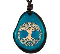 Amarumi Colgante hecho a mano de nuez de Taguán, símbolo de alegría de vivir, armonía y conexión por la naturaleza. Joyería india, Größenverstellbar, Madera, 0