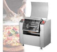 Amasadora comercial de acero inoxidable con capacidad de amasado de 3 kg/5 kg, mezcladora de harina, máquina eléctrica de cocina de doble rotación para preparar pasta, fideos y pizza, 3 kg