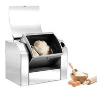 Amasadora comercial de acero inoxidable de 1500 W con temporizador, ideal para preparar masa de pasta, fideos y pizza.