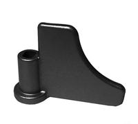 Amasadora de aleación de aluminio para hacer pan | Pieza de repuesto de paleta mezcladora | para máquinas de hornear caseras | y accesorio fácil de limpiar (negro/dorado) (negro)