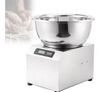 Amasadora de masa, batidora de 10 kg de capacidad con tapa de acero inoxidable y temporizador, fácil de limpiar para pizza y pan