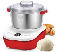 Amasadora eléctrica de acero inoxidable con función de fermentación, para hornear, con termostato de fermentación y temporizador inteligente para pan y repostería casera.