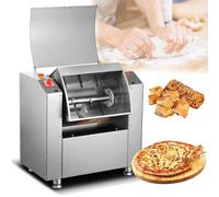 Amasadora eléctrica de pedestal, comercial, de doble rotación, ideal para restaurantes y escuelas.