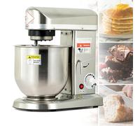 Amasadora eléctrica de pie para cocina, 3 en 1, multifunción, potente, con 3 velocidades ajustables, gancho para masa, batidor, licuadora, ideal para panadería y pizzería, 5 l.