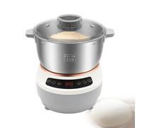 Amasadora vertical, máquina para amasar, amasadora eléctrica automática con capacidad de 5 litros para pan, pizza, empanadillas, masa madre, fideos, tazón de acero inoxidable de fácil limpie
