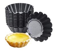Amasawa 10 piezas Set Molde de Tartaleta de Huevo Tazas de Huevo para Hornear Tarta Mollete Magdalena Material Aluminio DIY Herramienta Cocina