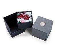 Amasawa Caja de Regalo Rosa,Caja de Regalo de Doble Capa,Pétalos de Rosa de Jabón Corporal en Caja de Regalo,Adecuado para Regalos de San Valentín para Poner Todo Tipo de Joyas y Regalos