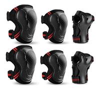 Amasawa Protecciones Patinaje Infantil, Niños de Protecciones Rodillas Coderas y Muñequeras Set de Protección Infantil para Juego Patinaje Ciclismo Skate Bicicleta (6 Piezas)