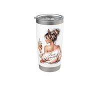 ámate a ti misma mujeres positivas motivación femenina inspiradora Vaso térmico de acero inoxidable de doble pared