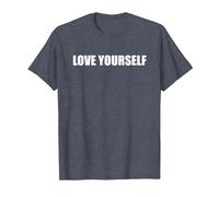 Ámate a ti Mismo Camiseta, Hombre, Azul Jaspeado, XXL