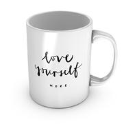 Ámate A Ti Mismo Más Inspirador Tazas Con Asa Taza De Café Cerámica Taza Para Té Zumo Oficina 330Ml