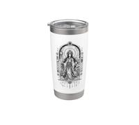 Amaterasu Diosa del Sol Mitología Japonesa Arte Sagrado Línea Vaso térmico de acero inoxidable de doble pared