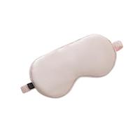 AMateschitz 100 % seda de morera antifaz para dormir de seda monocolor, venda para los ojos con bandas elásticas, parche de seda oscurecimiento de doble cara para viajes, oficina, hogar, rosa #3, 20,5