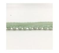 AMateschitz Mini pompón borte cinta decorativa pompones cintas para coser pompones pompones bolas ribete flecos cinta de pompones cinta de encaje para manualidades ropa hogar cortina azul verde 20