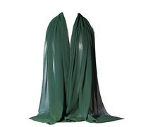 AMateschitz Pañuelo musulmán largo de gasa de un solo color, hijab islámico, bufanda, musulmana, mujer, vegano, gorro para abaya, ramadán hajj, oración, talla única, verde oscuro, 175*70CM