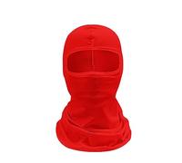 AMateschitz Pasamontañas Camuflaje Balaclava Cálida Campana Facial Sol Máscara Facial Transpirable Máscara de Cara Completa a Prueba de Viento Camo Monótono, Python, Cuadros 40 x 25 cm, rojo, Talla