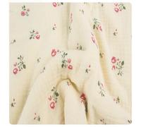AMateschitz Tela de algodón de muselina, 100 % algodón, tela de costura, venta por metros, tela para niños, tela estampada para disfraz, tela de doble galón, tela de flores, tela decorativa para