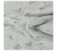 AMateschitz Tela de algodón muselina, tela de costura 100 % algodón, tela de costura, venta por metros, tela para niños, tela de disfraz, tela de doble galón, tela decorativa para vestido, blusa