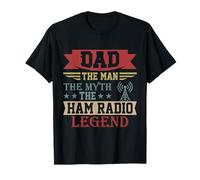 Amateur Ham Radio Operador para Papá Día del PadreVintage Retro Camiseta