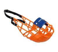 AMATHINGS Bozal Modelo Super Kennel Soft con Pieza de Nariz Acolchada En Naranja Beber Siempre Posible Ideal para freewheeling, Dog Meadow, Perrera, Raza