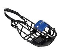 AMATHINGS Bozal Modelo Super Kennel Soft con Pieza de Nariz Acolchada En Negro Beber Siempre Posible Ideal para freewheeling, Dog Meadow, Perrera, Raza