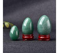 Amatista Cristal de huevo Ornamento de cuarzo Piedra natural Cuarzo Inicio Energía decorativa Mineral de piedra Ornamentos minerales, Aventurina, 20x30mm