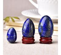 Amatista Cristal de huevo Ornamento de cuarzo Piedra natural Cuarzo Inicio Energía decorativa Piedra mineral Ornamentos minerales, Lazuli, 20x30mm