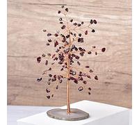 Amatista Natural Cuarzo Rosa Árbol De La Vida Roca Mineral Decora Home Tion DIY Regalo MineralDecoration,Granate,1 Piece