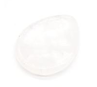 Amatista Natural Cuarzo Rosa Pulgar Piedra Preocupaciones Piedras Meridiano Masaje Facial Raspado Tablero Aura Cristal Belleza Herramienta 45x35mm,Cristal Blanco,45x35mm