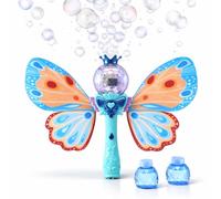 AMATOYS - Máquina de Burbujas para Niñas con Música y Luces - Varita de Burbujas Automatica - Juguete Ideal para Interior, Exterior, Cumpleaños y Navidad (TS72365)