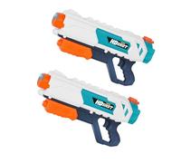 AMATOYS Set de 2 Pistolas De Agua para Niños - Juguete Divertido De Verano - Ideal para Playa, Piscina Y Jardín - Fáciles De Usar - 42 X 21 CM