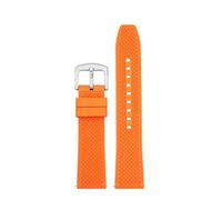 AMAUPCKCA Correa de Goma for Reloj CIGA Design Xijia X Series Hime Z Gorilla MY Mike Yang U Blue Planet Fluoro, Correa de Reloj de Gel de sílice de 22mm(Orange SK)
