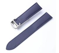 AMAUPCKCA Correa de Nailon for Cartier Tank London, Cierre desplegable con Llave, Negro, Azul Real, Accesorios for Relojes de 17, 18 y 20mm for Hombres y Mujeres(Royal Blue,22)