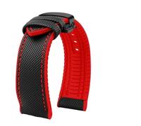 AMAUPCKCA Correa de Reloj de Goma de Nailon de 20mm 21mm 22 23 24mm for Tag Heuer F1, Correa de Buceo for Coche de Carreras for Breitling for Omega for Mido/Correa Impermeable(26)