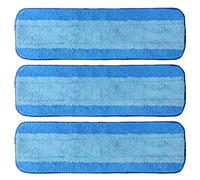 AmaVins Almohadillas de limpieza de microfibra para mopa Bona, almohadillas de microfibra reutilizables, paquete de 3 almohadillas lavables, sin residuos, superabsorbentes, almohadillas de fregona de