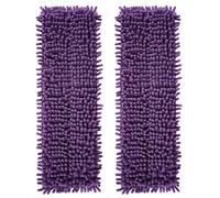 AmaVins Paquete de 2 almohadillas de microfibra para fregonas Bona, almohadilla de repuesto reutilizable para suelos multisuperficie, almohadillas lavables de 18 pulgadas para limpiar y quitar el