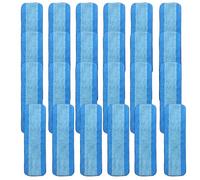 AmaVins Paquete de 24 almohadillas de limpieza de microfibra para mopa Bona, almohadillas de microfibra reutilizables para fregona de 18 pulgadas, almohadillas de repuesto para pisos de madera dura