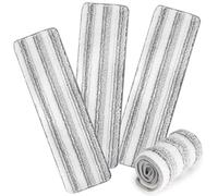 AmaVins Paquete de 3 almohadillas de limpieza de microfibra para mopa Bona, almohadillas de microfibra reutilizables para fregona de 18 pulgadas, almohadillas de repuesto para pisos de madera dura,