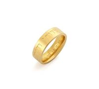 Amaxer Anillo de bendición judío hebreo de la canción de Salomón Yo soy mi amado y mi amado es mío (Oro, 7)