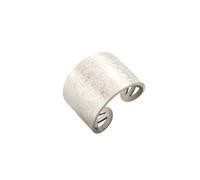 Amaxer Anillo de San Benito de Nursia, San Cristóbal para mujer, acero inoxidable, religioso, abierto, ajustable, joyería de regalo, Acero inoxidable