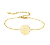 Amaxer Pulsera con sello de los siete arcángeles para mujer Tetragrammaton Arcángeles Protección Protector religioso Colgante de acero inoxidable Pulsera con encanto, M, Acero inoxidable, acero