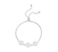 Amaxer Pulsera de San Benito de Nursia para mujer, exorcismo, cruz católica romana, protector religioso, acero inoxidable, cadena de caja, talla única, Acero inoxidable, Acero inoxidable.